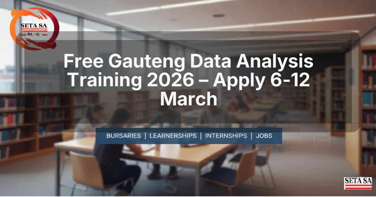 Free Gauteng Data Analysis Training 2026 – Apply 6‑12 March