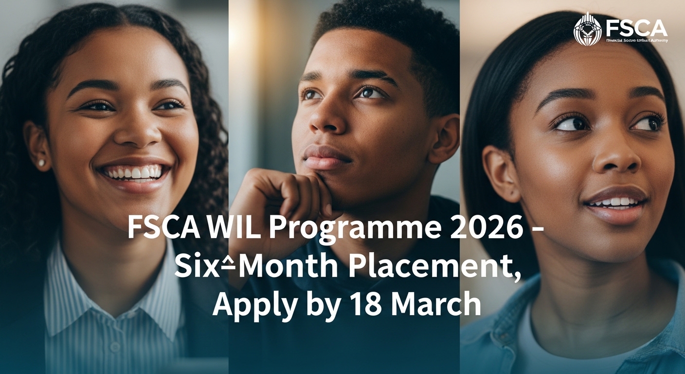 FSCA WIL Programme 2026 – Six‑Month Placement, Apply by 18 March