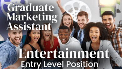 Graduate Marketing Assistant – Entertainment Entry Level Position