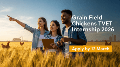 Grain Field Chickens TVET Internship 2026 – Apply by 12 March