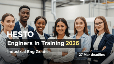 HESTO Engineers in Training 2026 – Industrial Eng grads, 27 Mar deadline