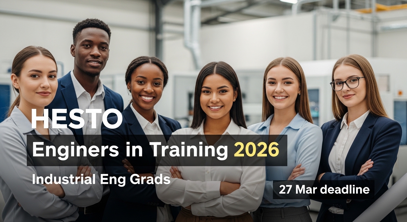 HESTO Engineers in Training 2026 – Industrial Eng grads, 27 Mar deadline