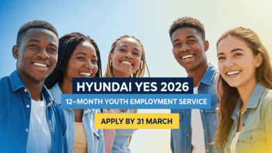 Hyundai YES 2026 – 12-Month Youth Employment Service Apply by 31 March
