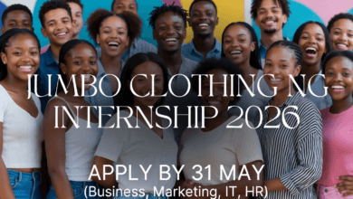 Jumbo Clothing N6 Internship 2026 Apply by 31 May (Biz, Mkt, IT, HR)