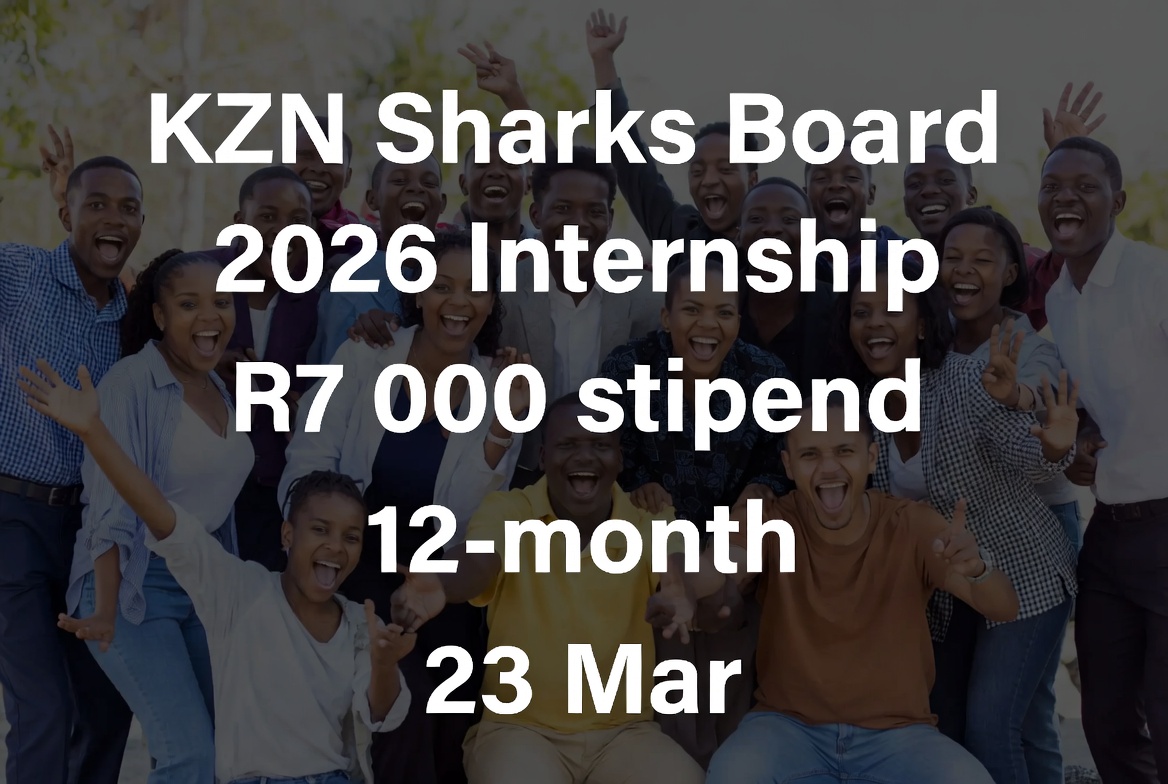 KZN Sharks Board 2026 Internship – R7 000 Stipend, 12‑Month, 23 Mar