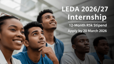 LEDA 2026/27 Internship: 12‑Month R5k Stipend, Apply by 20 March 2026