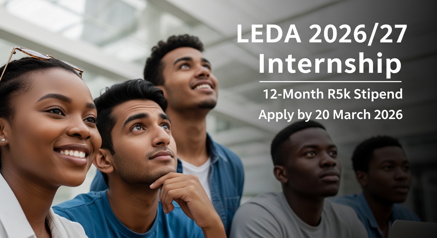 LEDA 2026/27 Internship: 12‑Month R5k Stipend, Apply by 20 March 2026