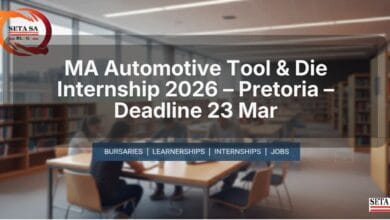 MA Automotive Tool & Die Internship 2026 – Pretoria – Deadline 23 Mar