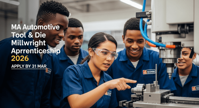MA Automotive Tool & Die Millwright Apprenticeship 2026 – Apply 31 Mar ...