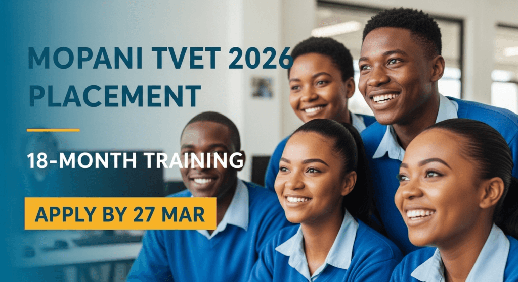 Mopani TVET 2026 Placement – 18‑Month Training, Apply by 27 Mar - SETA SA