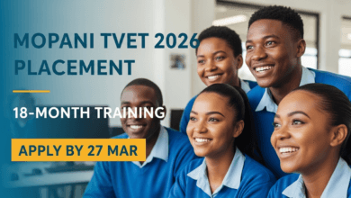 Mopani TVET 2026 Placement – 18‑Month Training, Apply by 27 Mar