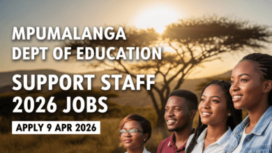 Mpumalanga Dept of Education Support Staff 2026 Jobs Apply 9 Apr 2026