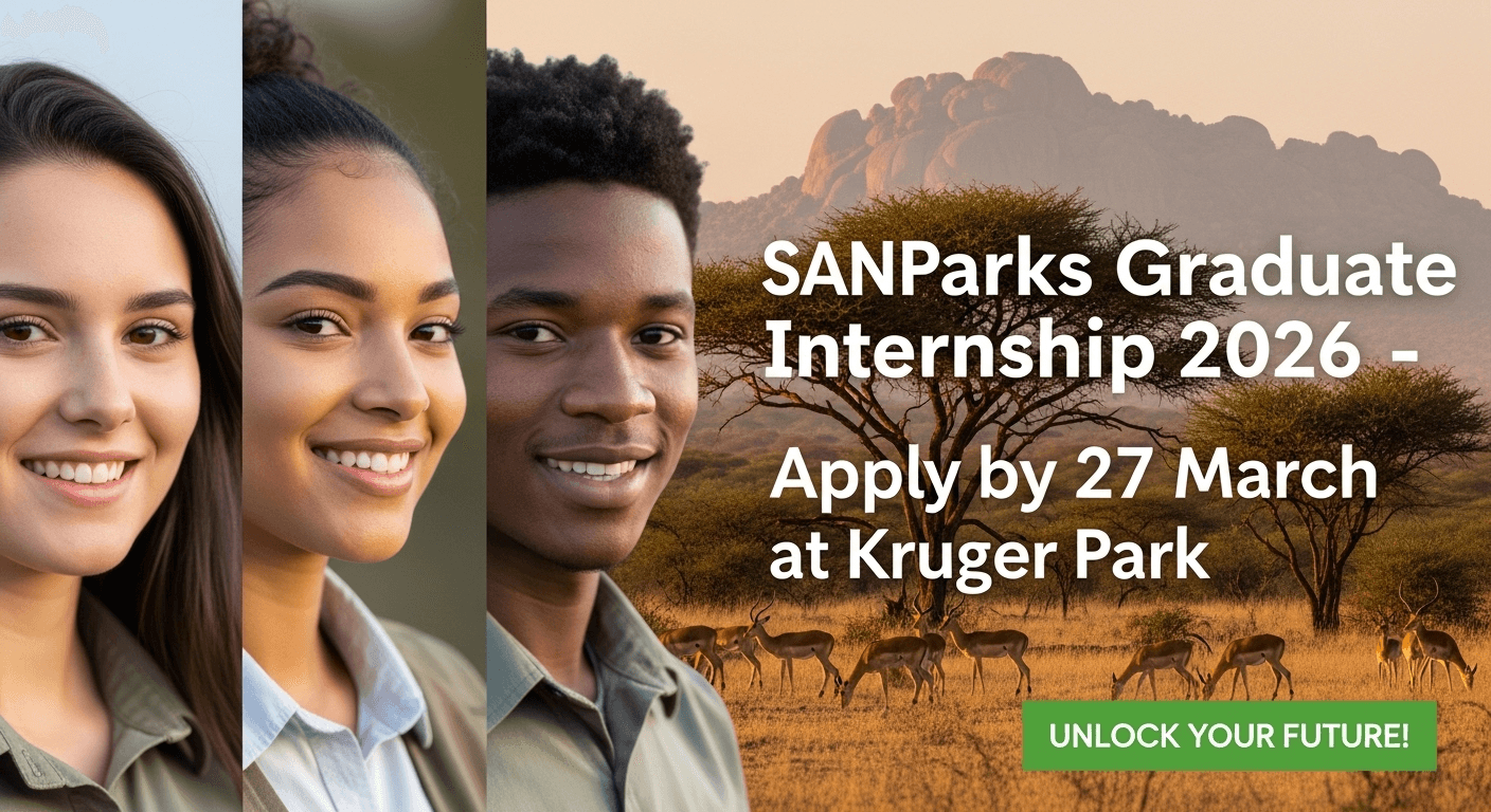 SANParks Graduate Internship 2026 – Apply by 27 March at Kruger Park