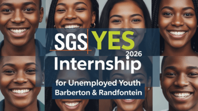 SGS YES 2026 Internship for Unemployed Youth – Barberton & Randfontein