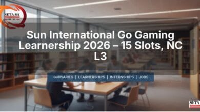 Sun International Go Gaming Learnership 2026 – 15 Slots, NC L3