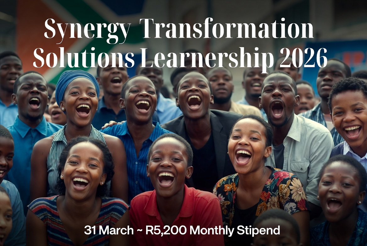 Synergy Transformation Solutions Learnership 2026 – 31 Mar, R5,200 stipend