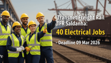 Transnet Freight Rail TFR Saldanha: 40 electrical jobs – deadline 09 Mar 2026