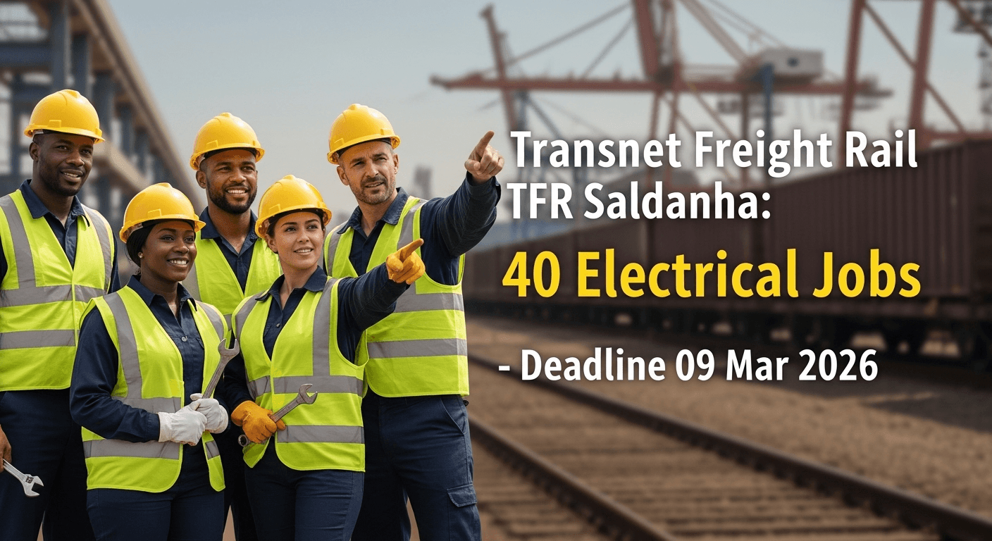 Transnet Freight Rail TFR Saldanha: 40 electrical jobs – deadline 09 Mar 2026