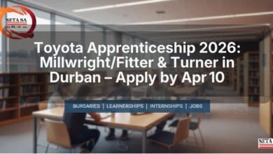 Toyota Apprenticeship 2026: Millwright/Fitter & Turner in Durban – Apply by Apr 10