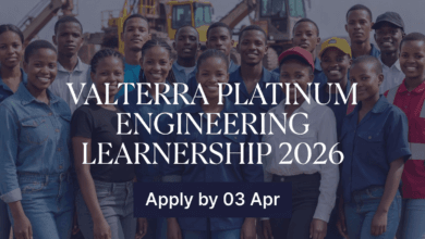 Valterra Platinum Engineering Learnership 2026 – Apply by 03 Apr