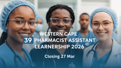 Western Cape 39 Pharmacist Assistant Learnership 2026 – Closing 27 Mar