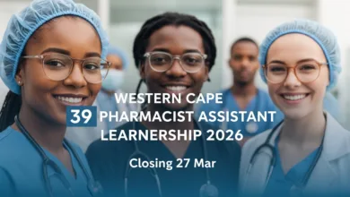 Western Cape 39 Pharmacist Assistant Learnership 2026 – Closing 27 Mar