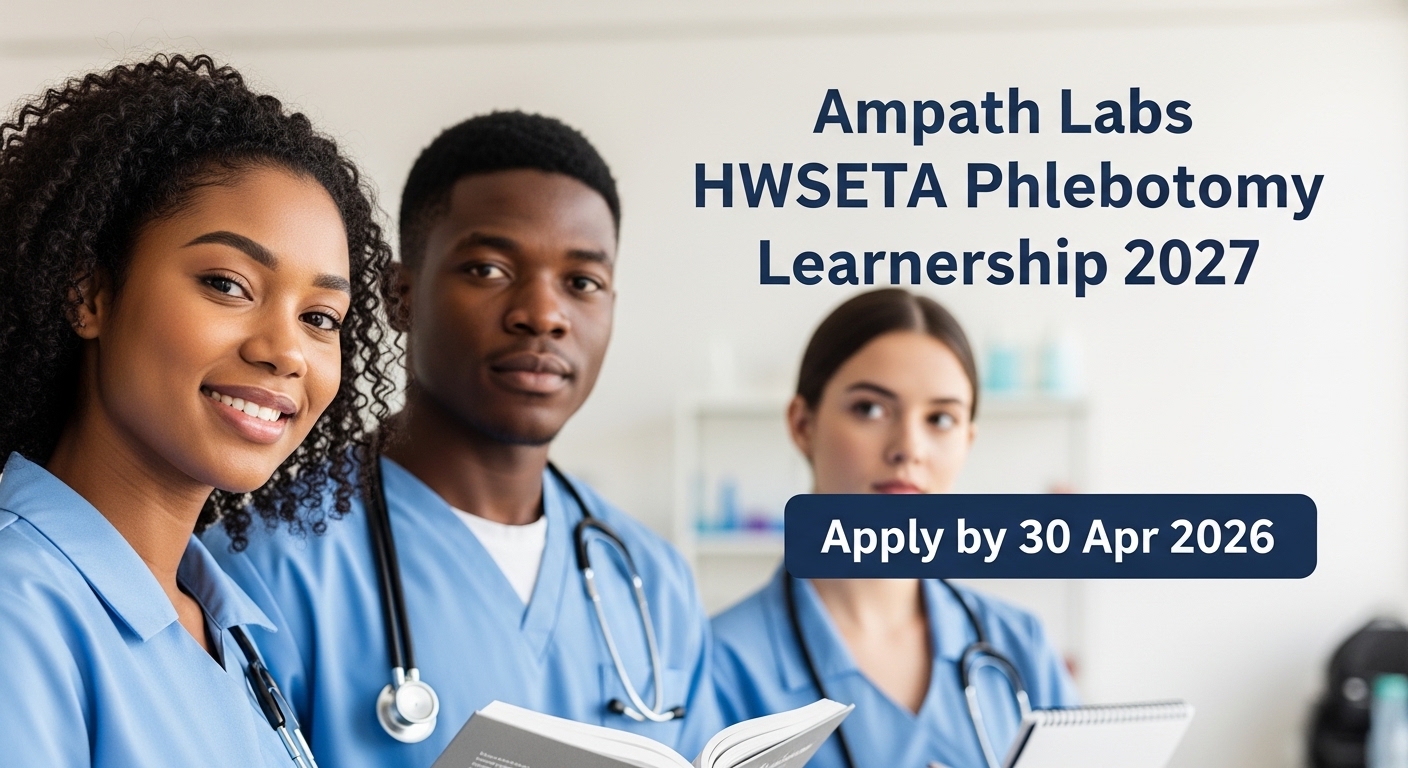 Ampath Labs HWSETA Phlebotomy Learnership 2027 – Apply by 30 Apr 2026