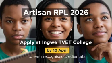 Artisan RPL 2026: Apply at Ingwe TVET College by 10 April to earn recognised credentials