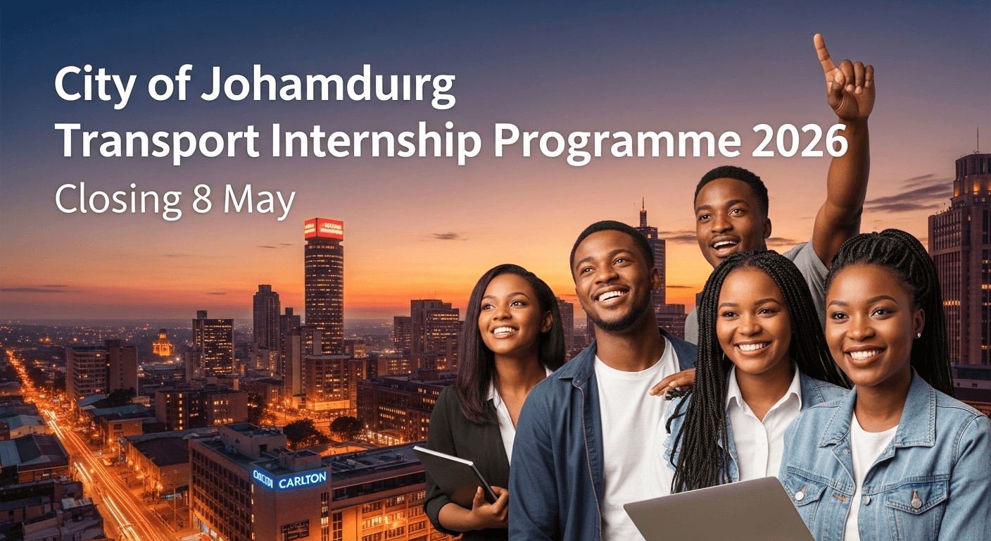 City of Johannesburg Transport Internship Programme 2026 Closing 8 May
