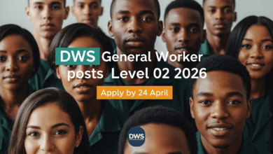 DWS General Worker posts Level 02 2026 – Apply by 24 April