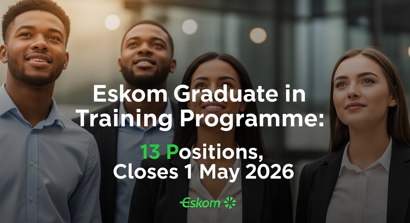 Eskom Graduate in Training Programme: 13 Positions, Closes 1 May 2026