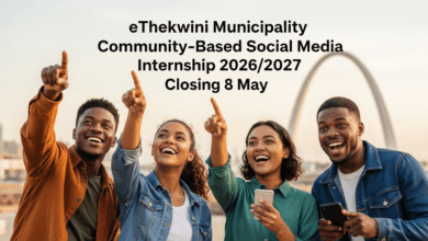eThekwini Municipality Community-Based Social Media Internship 2026/2027 Closing 8 May