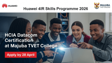 Huawei 4IR Skills Programme 2026: HCIA Datacom Certification at Majuba TVET College – Apply by 28 April