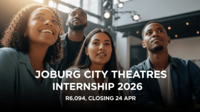 Joburg City Theatres Internship 2026 – R6,094, Closing 24 Apr