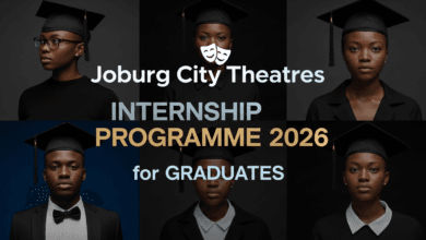 Joburg City Theatres Internship Programme 2026 for Graduates