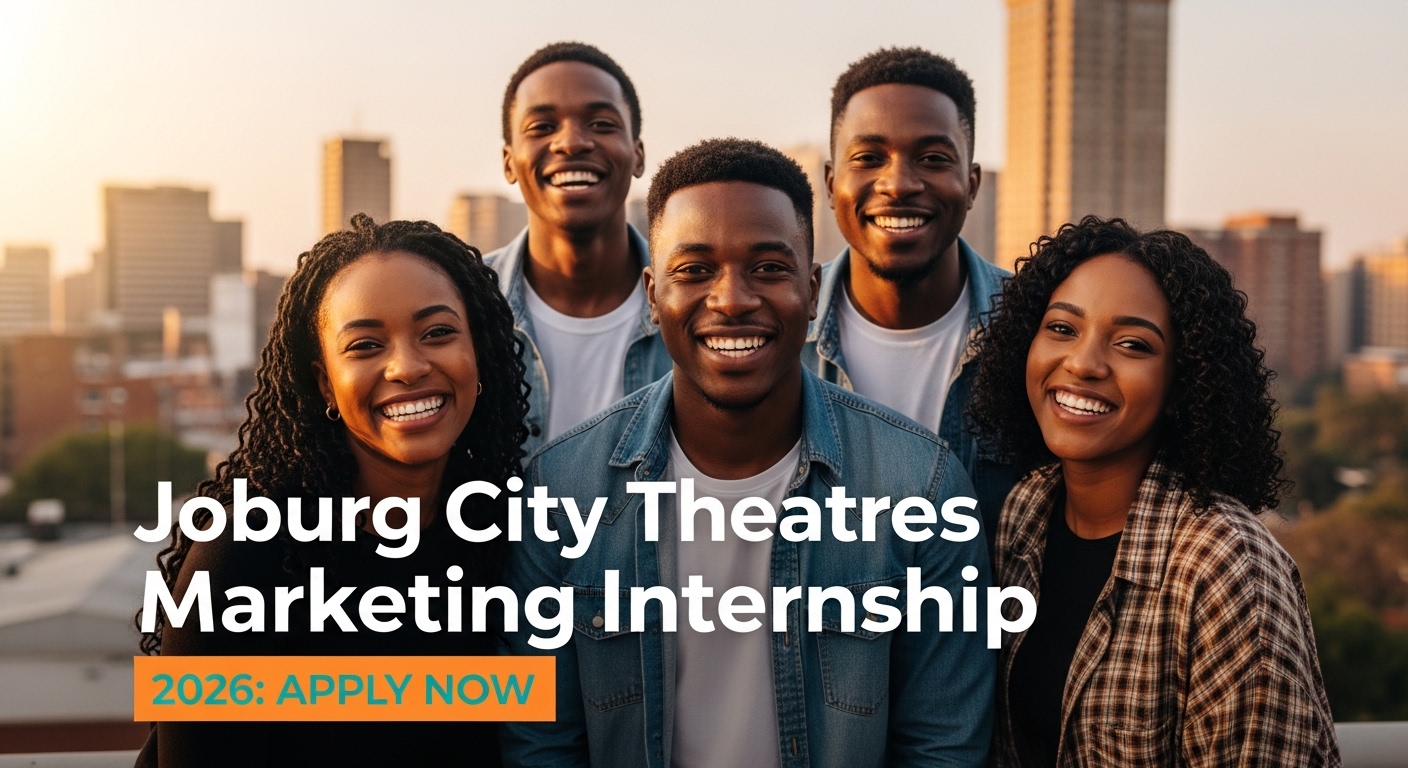 Joburg City Theatres Marketing Internship 2026: Apply Now