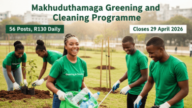 Makhuduthamaga Greening and Cleaning Programme: 56 Posts, R130 Daily, Closes 29 April 2026