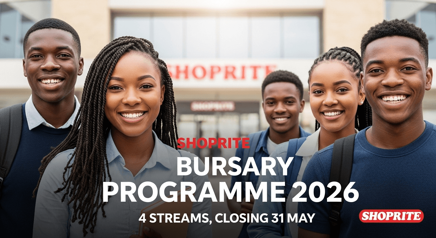 Shoprite Bursary Programme 2026: 4 Streams, Closing 31 May