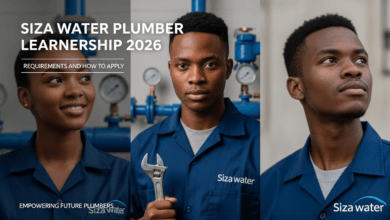 Siza Water Plumber Learnership 2026: Requirements and How to Apply