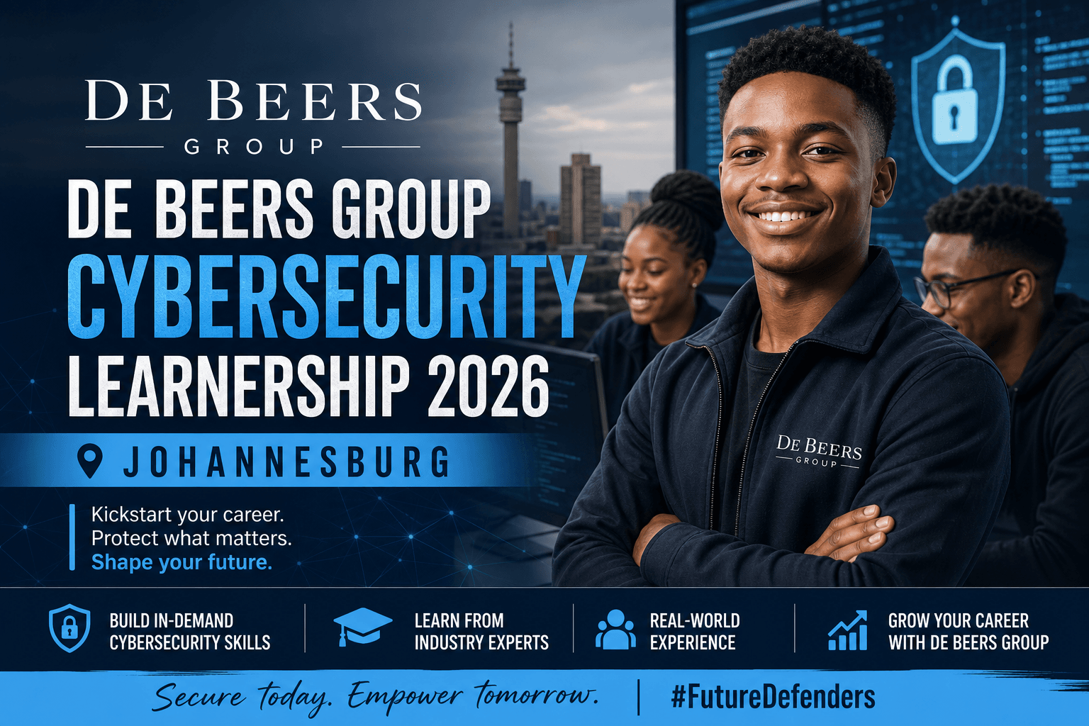 De Beers Group Cybersecurity Learnership 2026 in Johannesburg