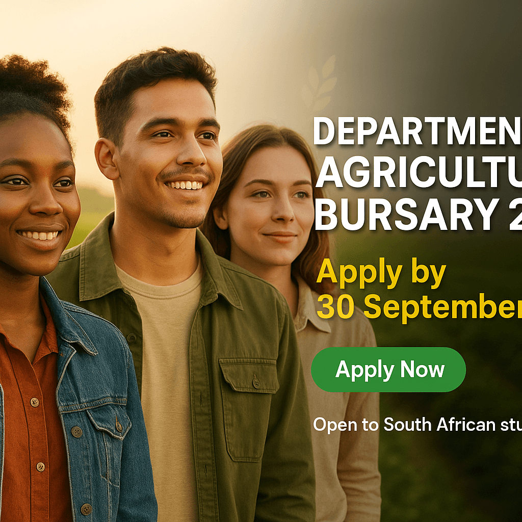 Department of Agriculture Bursary 2027: Apply by 30 September