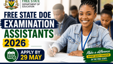 Free State DOE Examination Assistants 2026: Apply by 29 May