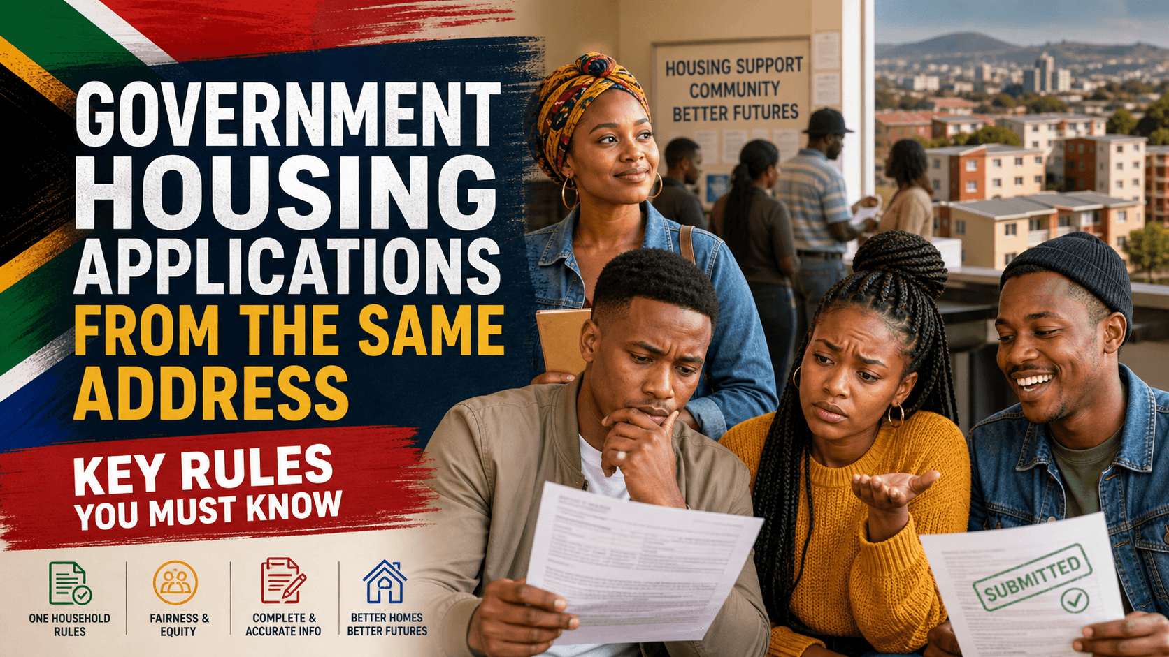 Government housing applications from the same address: key rules