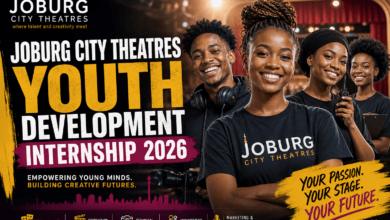 Joburg City Theatres Youth Development Internship 2026