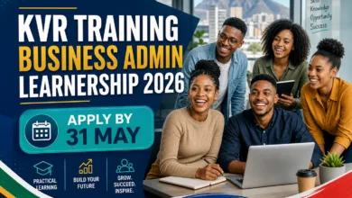 KVR Training Business Admin Learnership 2026 – Apply by 31 May