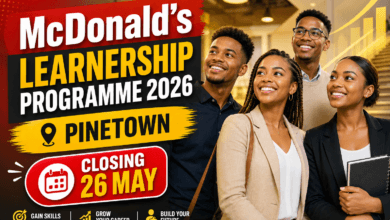 McDonald’s Learnership Programme 2026 – Pinetown (Closing 26 May)