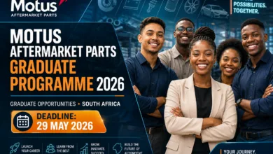 Motus Aftermarket Parts Graduate Programme 2026 – Apply by 29 May