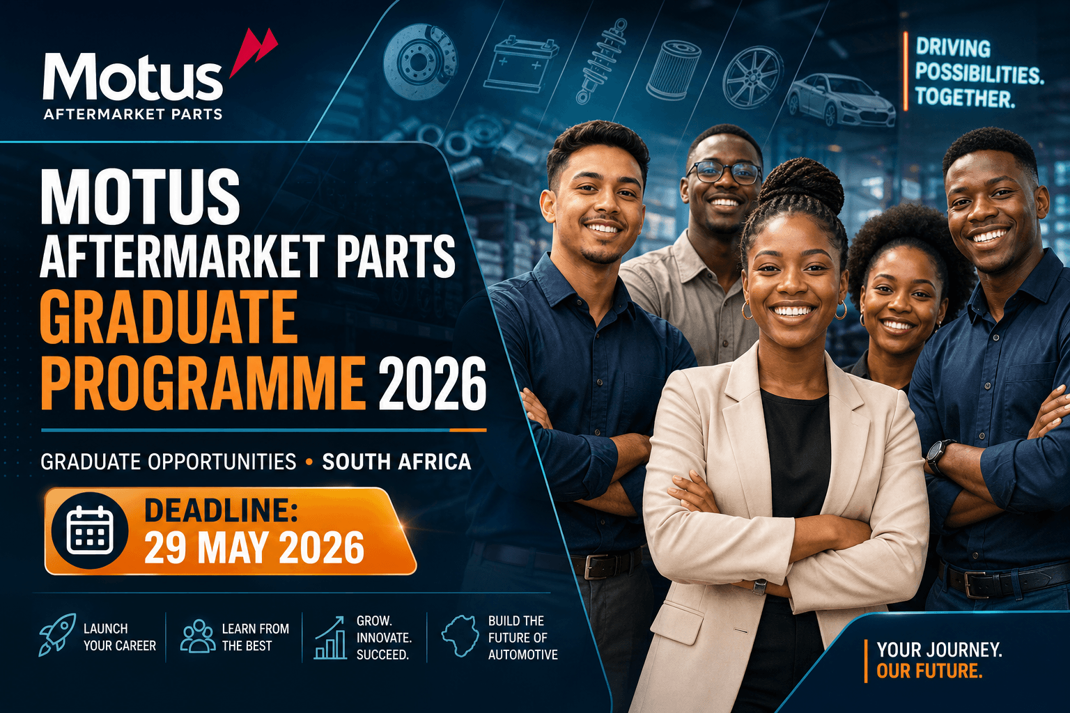 Motus Aftermarket Parts Graduate Programme 2026 – Apply by 29 May