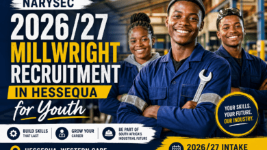 NARYSEC 2026/27 Millwright Recruitment in Hessequa for Youth