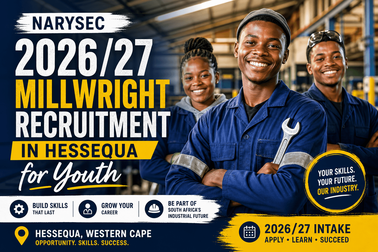 NARYSEC 2026/27 Millwright Recruitment in Hessequa for Youth